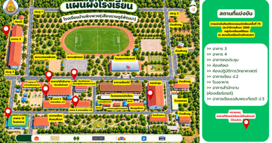 สถานที่แข่งขัน การแข่งขันศิลปหัตถกรรมนักเรียนครั้งที่ 74 ประจำปีการศึกษา 2569 กลุ่มโรงเรียนศรีรัตนะ ณ สนามโรงเรียนบ้านพิงพวยฯ